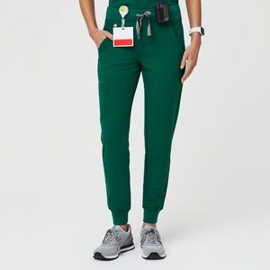 FIGS Zamora Jogger Scrub Pants Hunter Green XS S M